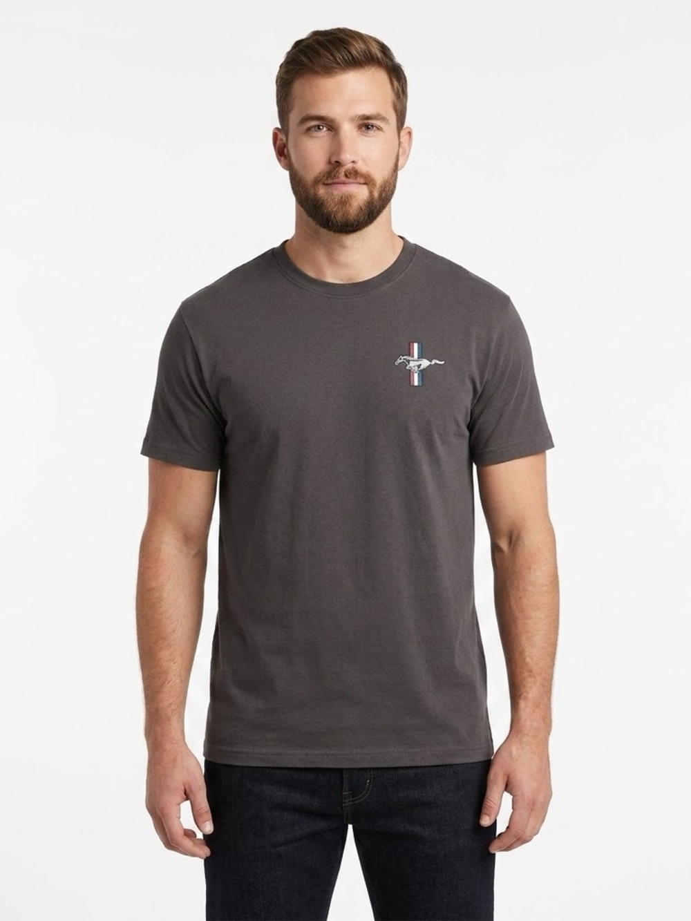 Official Ford Mustang Road Trip Sierra Madre T-Shirt Men's Medium Gray Authentic